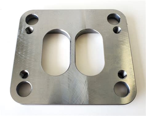 cnc machined turbo adapter plate|T4 Turbo to T3 Manifold Divided Flange Adapter Plate .